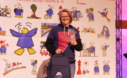 Charlotte bei der Ehrung