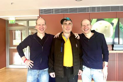 Rudi und Martin Hörstmann mit Ivanchuk